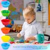 286Pcs Letters and Numbers Sensory Bin Filler Fine Motor Toys Counting Sorting 200 Felt Pompoms 76 Magnetic Letters Numbers 4 Tweezers 5 Silicone Plates 1 Storage Box for Counting Sorting DIY Crafts view 4