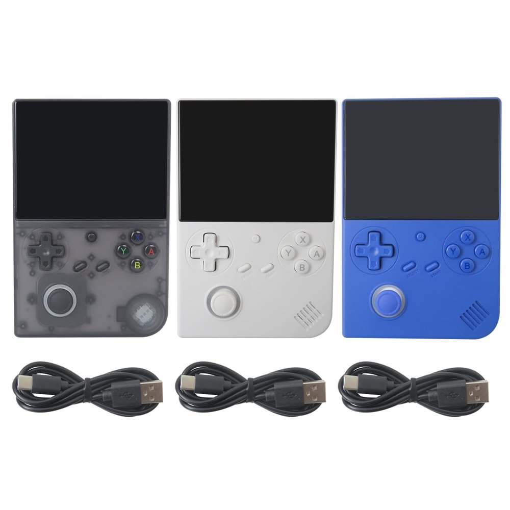Built-in 5000+ Retro Handheld Game Console RG40XXV Protable Game Joystick Gamepad with 4.0" IPS Screen Supports all Arcade Games, Blue