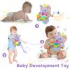 Holaxander Baby Elephant Musical Stuffed Animals Toy with Light-Up Music & Crinkle Sound Paper,Infant Bilingual Early Learning Education Toys,Tummy Time Toys for 0-3-6-12+ Months Boy Girl, Purple view 2
