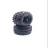 1pc/2pcs Rubber Wheels/Tires/Tyres for MJX for Hyper Go 10208 1/10 RC Cars R/C Trucks(Black 2pcs) view 1