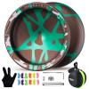 MAGICYOYO V10 Finger Spin Yoyo Professional Metal Trick Yoyo Responsive & Unresponsive Dual Purpose Yo Yo with Storage Case + Yo Yo Glove +12 Strings(Brown Green) view 1
