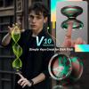 MAGICYOYO V10 Finger Spin Yoyo Professional Metal Trick Yoyo Responsive & Unresponsive Dual Purpose Yo Yo with Storage Case + Yo Yo Glove +12 Strings(Brown Green) view 3