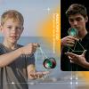 MAGICYOYO V10 Finger Spin Yoyo Professional Metal Trick Yoyo Responsive & Unresponsive Dual Purpose Yo Yo with Storage Case + Yo Yo Glove +12 Strings(Brown Green) view 4