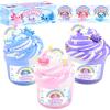 3 Pack Scented Axolotl Butter Slime Kit - Pink Blue Purple Colorful Axolotl Slime Toy, Super Soft Texture Non-Sticky, Birthday Gifts for Kids, Party Favors for Girls and Boys(3x100ml) view 1