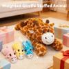 AmyToo Giraffe Stuffed Animals, Mommy Giraffe Plush with Baby, 4 Pcs Plush Toy for Girl Boy, Birthday Valentine's Gifts for Girlfriend, Kids, Toddler, Age 3-8, Yellow view 2