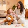 AmyToo Giraffe Stuffed Animals, Mommy Giraffe Plush with Baby, 4 Pcs Plush Toy for Girl Boy, Birthday Valentine's Gifts for Girlfriend, Kids, Toddler, Age 3-8, Yellow view 3