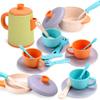 Kids Pretend Play Kitchen Set, Toy Cookware & Tea Set with Pots, Cups & Utensils, Montessori Role Play Toy for Toddlers Girls Boys Ages 36 view 1