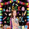 12x10ftWelcome Back to School Backdrop First of School Banners Decorations Back to School Preschool Kindergarten Classroom Party Banner Decoration for Birthday Photo Booth Props view 3
