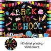 12x10ftWelcome Back to School Backdrop First of School Banners Decorations Back to School Preschool Kindergarten Classroom Party Banner Decoration for Birthday Photo Booth Props view 4