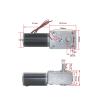 12V 24V DC Worm Gear Motor High Torque 70kg.cm Mini Electric Motor CW/CCW Self-Lock Engine Part A58SW31ZY Customized(Package K,5RPM_24V) view 2
