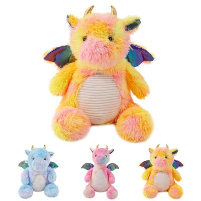 AmyToo Weighted Stuffed Animals, Giant Dragon Stuffed Animal, Weighted Plush Dragon, Toy Gifts for Kids & Adults, 4.5 lbs, 24 Inch, Yellow