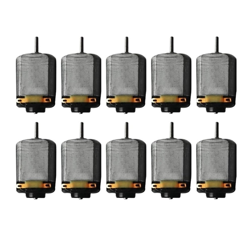 10 Pcs Mini 130 DC Motor Strong Magnetic Brushed Electric 25000 RPM Cars Toys Electric Motor DIY Remote Control Toy