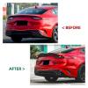 1pcs Rear Trunk Boot Spoiler Lip Compatible For KIA Stinger 2017-2023 Gloss Black/Carbon Fiber Style Rear Trunk Boot Spoiler Lip(Carbon Fiber Look) view 3