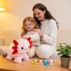 AmyToo Axolotl Stuffed Animals, Mommy Axolotl Plush with Baby, 5 Pcs Plush Toy for Girl Boy, Birthday Valentine's Gifts for Girlfriend, Kids, Toddler, Age 3-8, Pink view 4
