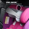 KHGUZ Car Seat Head Support, Baby Adjustable Breathable Neck Relief Head Holder Strap Headrest Band, Comfortable Automotive Travel Safety Sleeping Accessories, Universal for Truck, SUV, RV (Pink) view 2
