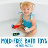 SplashEZ Bath Toy Boats for Toddlers, Mold Free Boat Bath Toys for Kids & Toddlers, No Hole for Water Floating Ships for Bathtub, Pool, Shower for Boys & Girls, 3-Pack: Jet Ski Yacht Catamaran view 2