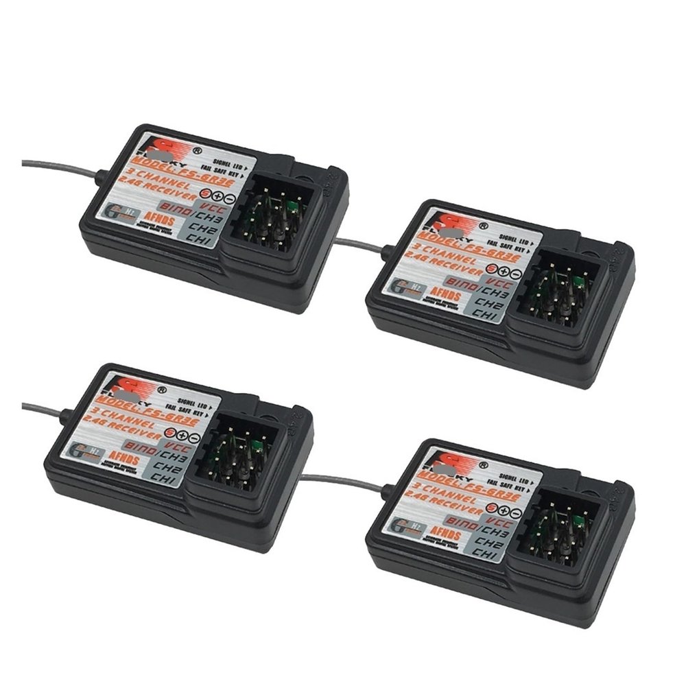 For Flysky FS-GR3E for AFHDS 2.4G 3CH RC Receiver for GT3B GT2 GT3C RC Transmitter wholesale(4PCS)