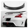 Carbon Fiber Glass Rear Trunk Spoiler Wing Unpainted Tail Boot Lid Lip Compatible For 09 Onwards 370Z Z34 WBS Style(Gloss black) view 2