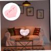 Alipis Heart Shaped Glow Pillow Plush Night for Boys and Girls Adorable Decorative for Birthdays and Festivals Soft Stuffed Heart Shape Pillow view 3