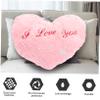 Alipis Heart Shaped Glow Pillow Plush Night for Boys and Girls Adorable Decorative for Birthdays and Festivals Soft Stuffed Heart Shape Pillow view 4