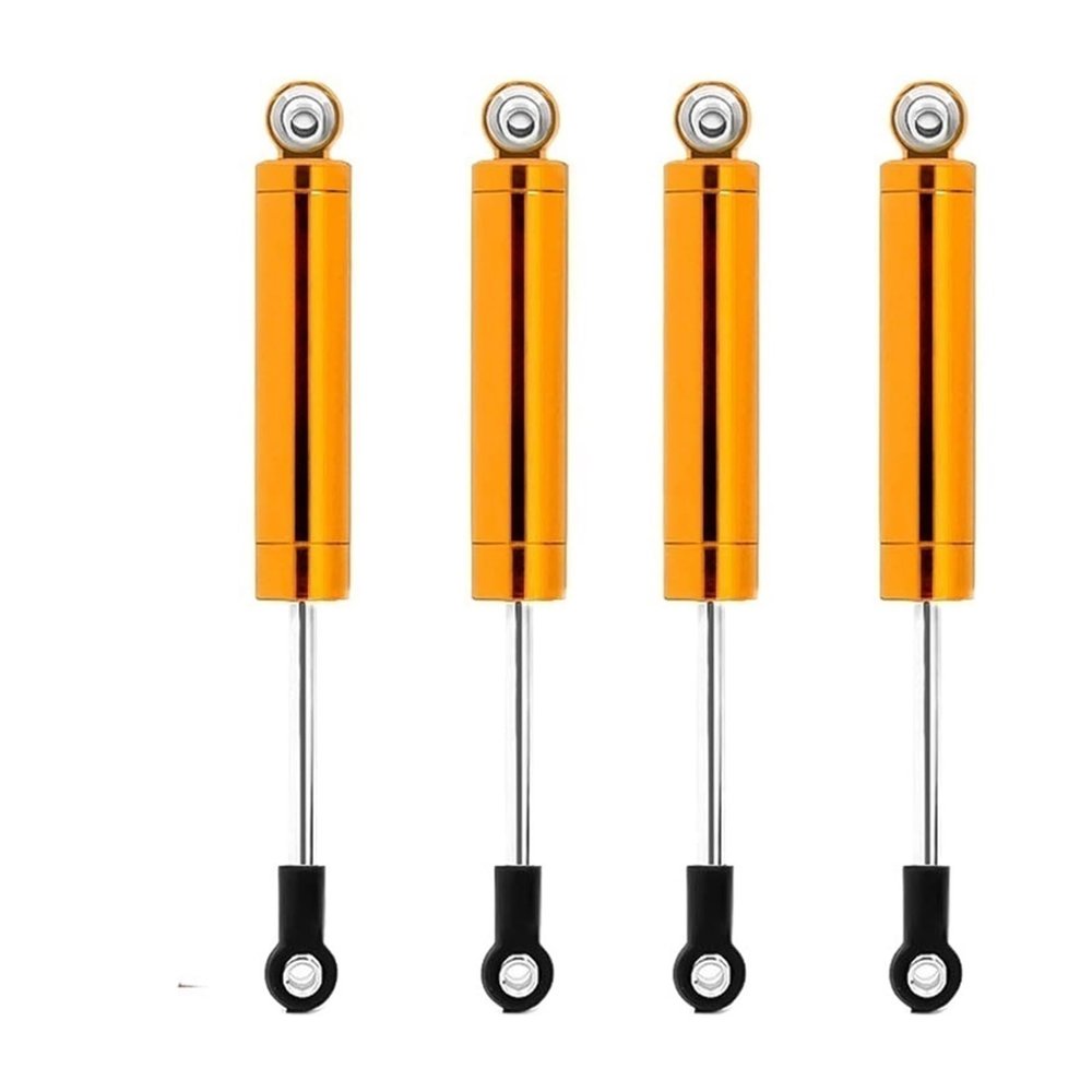 4Pcs Car Built-in Spring 62/72/82/92/102mm Shock Absorber Damper For 1/10 RC Crawler Axial SCX10 90046 for TRX-4 D90 MST Redcat(4PCS Gold 102mm)