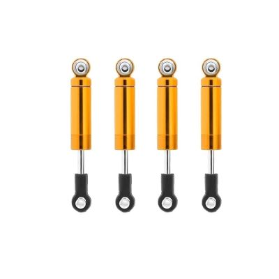 4Pcs Car Built-in Spring 62/72/82/92/102mm Shock Absorber Damper For 1/10 RC Crawler Axial SCX10 90046 for TRX-4 D90 MST Redcat(4PCS Gold 62mm)