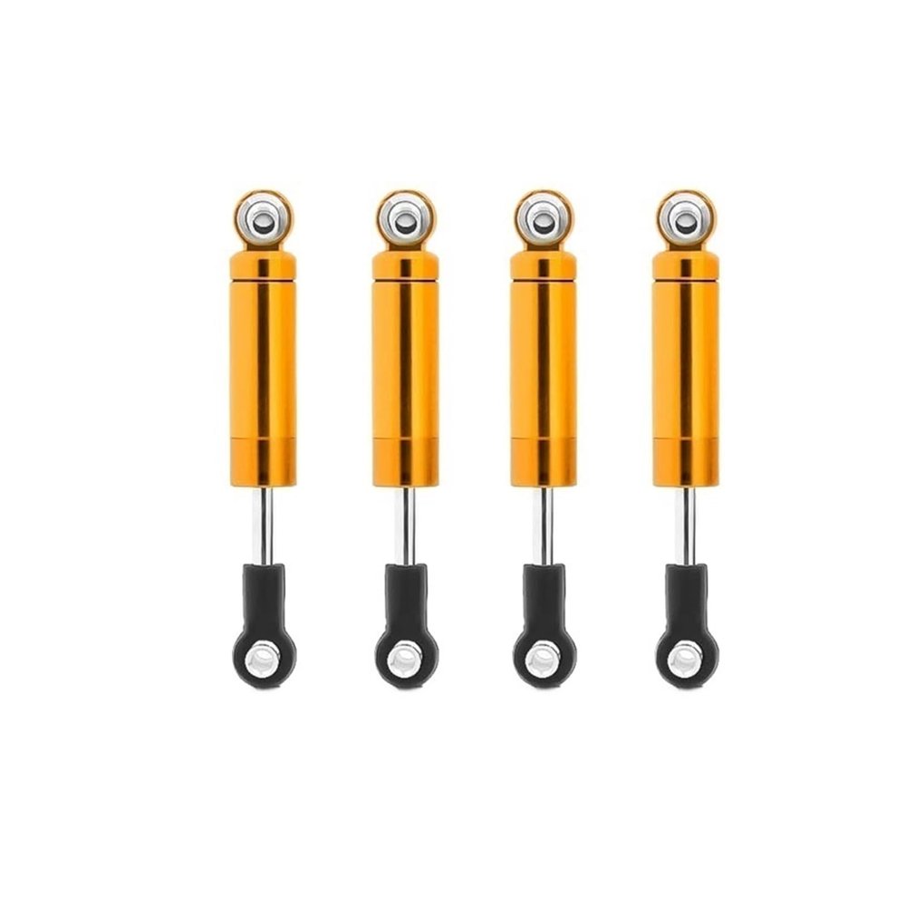 4Pcs Car Built-in Spring 62/72/82/92/102mm Shock Absorber Damper For 1/10 RC Crawler Axial SCX10 90046 for TRX-4 D90 MST Redcat(4PCS Gold 62mm)