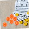 MOBUTOFU 150 Pcs Ball Floatie Hollow Raffle Balls Playroom Game Raffle Cage Jumbo Pool Game Inflatable Jousting Bingo Machine Play Tunnel Large Bingo Cage Balloon Orange Pvc view 2