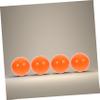 MOBUTOFU 150 Pcs Ball Floatie Hollow Raffle Balls Playroom Game Raffle Cage Jumbo Pool Game Inflatable Jousting Bingo Machine Play Tunnel Large Bingo Cage Balloon Orange Pvc view 3