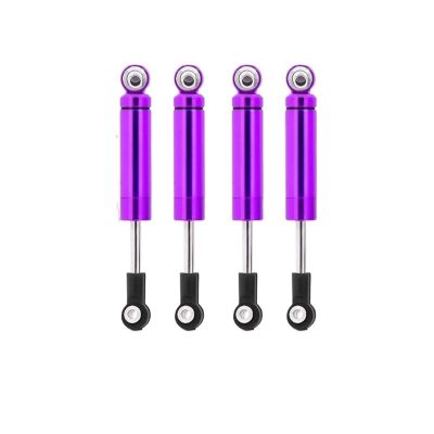 4Pcs Car Built-in Spring 62/72/82/92/102mm Shock Absorber Damper For 1/10 RC Crawler Axial SCX10 90046 for TRX-4 D90 MST Redcat(4PCS Purple 72mm)