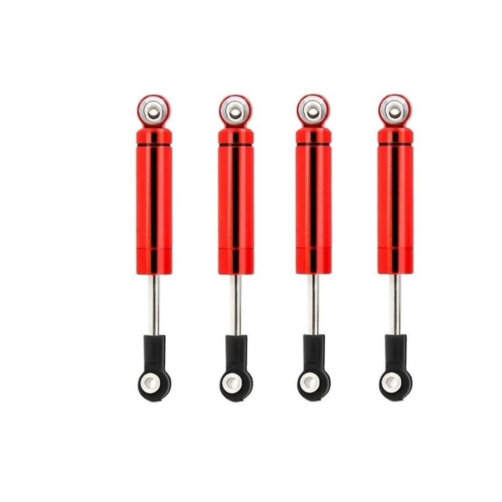 4Pcs Car Built-in Spring 62/72/82/92/102mm Shock Absorber Damper For 1/10 RC Crawler Axial SCX10 90046 for TRX-4 D90 MST Redcat(4PCS Red 72mm)
