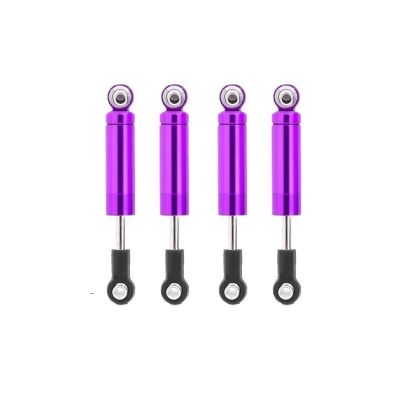 4Pcs Car Built-in Spring 62/72/82/92/102mm Shock Absorber Damper For 1/10 RC Crawler Axial SCX10 90046 for TRX-4 D90 MST Redcat(4PCS Purple 62mm)