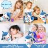 Adorable Shark Plush Toy, Soft Stuffed Animal, Kids Room Decor, Cartoon Character Design(Blue) view 4
