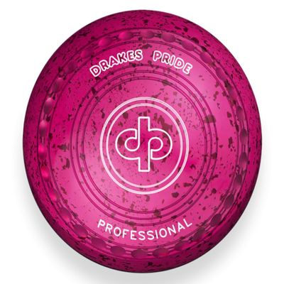 Drakes Pride Professional Bowls - Pink / Magenta, Gripped, Size 1, Heavy