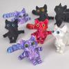 WUQIREN 3D Printed Cat,3D Printed Animals Fidget Toys Decor for Stress Relief,Desktop Decoration,Easter Basket Stuffers,Gift for Kids (Red) view 4