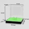 12'' Acrylic Display Case with RGB LED Lighted Base & Ball Holder, App & Controller, 16 Million Colors, Music Sync & Timer, Showcase Fullsize Basketball, Football, Mini Helmet, Collectibles view 2