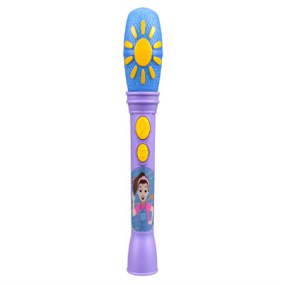 eKids Ms Rachel Toy Microphone for Kids, Includes Built-in Music and Lights, Toddler Toys (Purple)