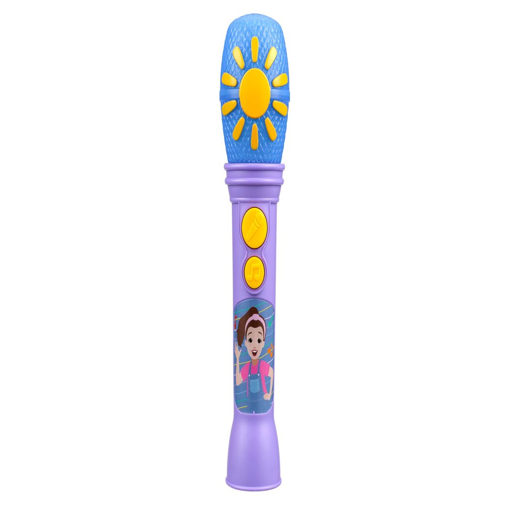 eKids Ms Rachel Toy Microphone for Kids, Includes Built-in Music and Lights, Toddler Toys (Purple)