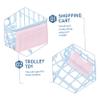 KOMBIUDA Mini Shopping Cart Shopping Cart Toy Miniature Desktop Organizer Ideal Boys and Girls view 3