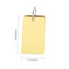 5Pcs Blank Flash Cards Binder Rings Portable Writing Memory Cards for Classroom DIY Learning and Study Activities for Teachers and Students view 2
