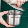 Luxshiny Stainless Steel Egg Steaming Bowl Toddler Bowls Soup Containers Kitchen view 2