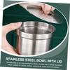 Luxshiny Stainless Steel Egg Steaming Bowl Toddler Bowls Soup Containers Kitchen view 4