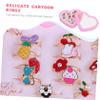 JOINPAYA 24pcs Girls Jewelry Collection Cartoon Rings Adjustable Ring Storage Box for Boys and Girls view 3