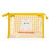 Sanrio 732826 Hanamaru Clear Pouch, Transparent PVC and Steel Zipper Closure, For Ages 3 and Up, Approx. Width 8.7 x Depth 3.9 x Height 5.9 inches (22 x 10 x 15 cm) view 1