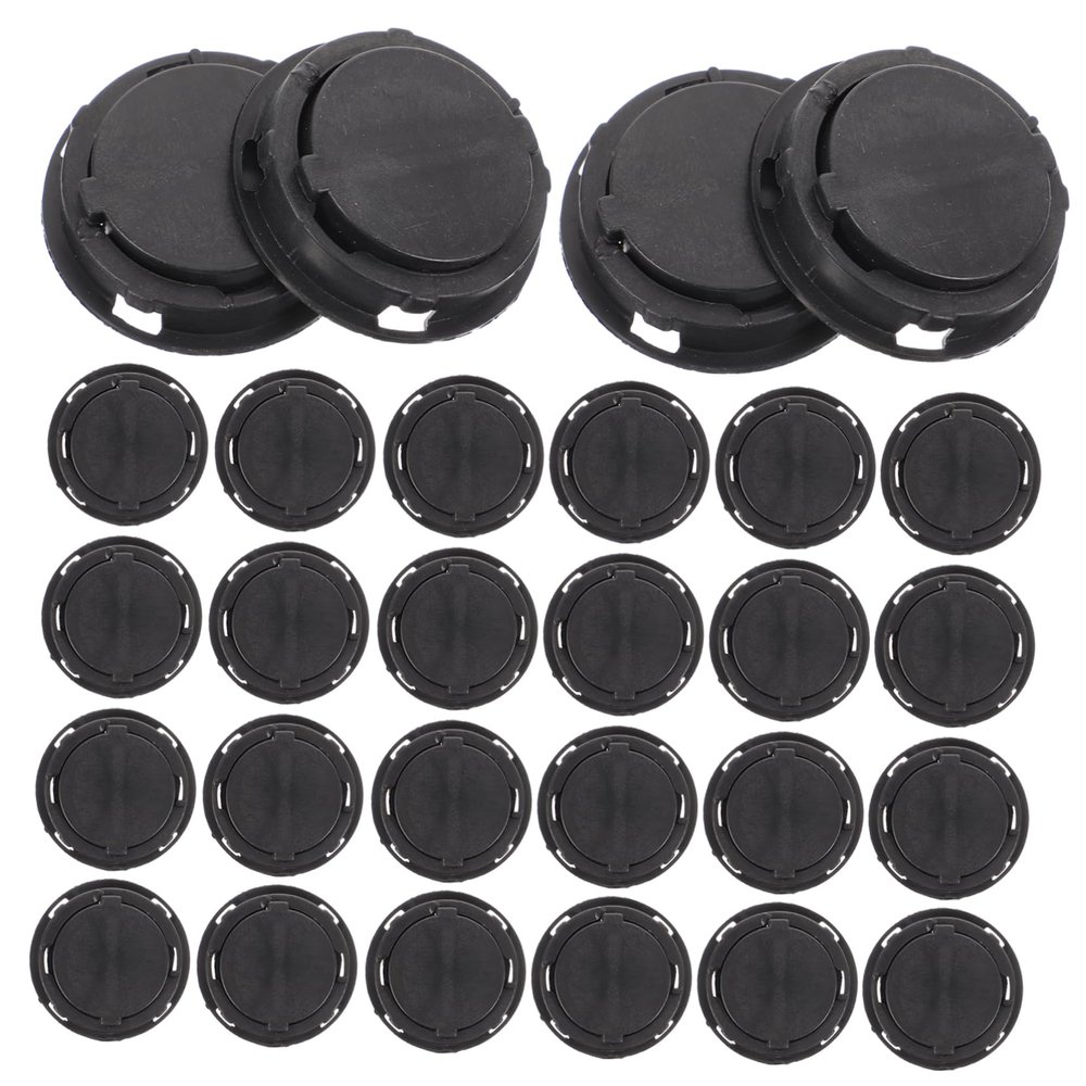 Toyvian 50pcs Piggy Bank Bottom Cover Plaster Doll Savings Box Caps Money Bank Stoppers Box Plugs