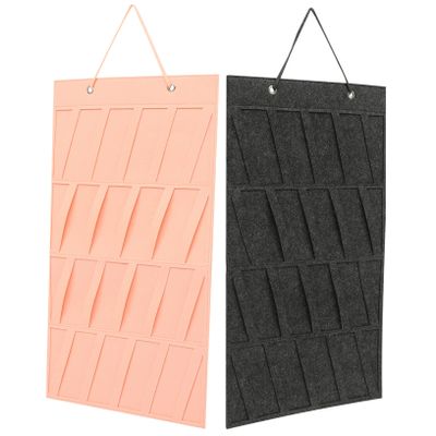 Parliky 2pcs Wall Hanging Jewelry Hairband Organizer Hairpin and Headwear Storage Bag Wall Organizer for Hair Clip Bow for Girls Decorative Hair Clasp Storage Bag
