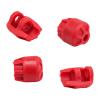 JWQFBC 4Pcs Shock Cap Protector Protector Guards Anti Collision Cap Upgrades Part for 1:8, red view 1