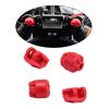 JWQFBC 4Pcs Shock Cap Protector Protector Guards Anti Collision Cap Upgrades Part for 1:8, red view 3