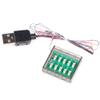 TEDDOO 1Piece 10-Port Expansion Board 0.8mm 2Pin USB Interface Suitable for Building Block Lights and Building Block Lighting Accessories view 1