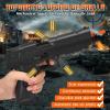 Automatic Shell Ejecting Toy Gun with 100 Soft Bullets,Realistic Toy Gun Pistol,Christmas Birthday Gifts for Kids Adults Boys Age 8+(Black) view 4